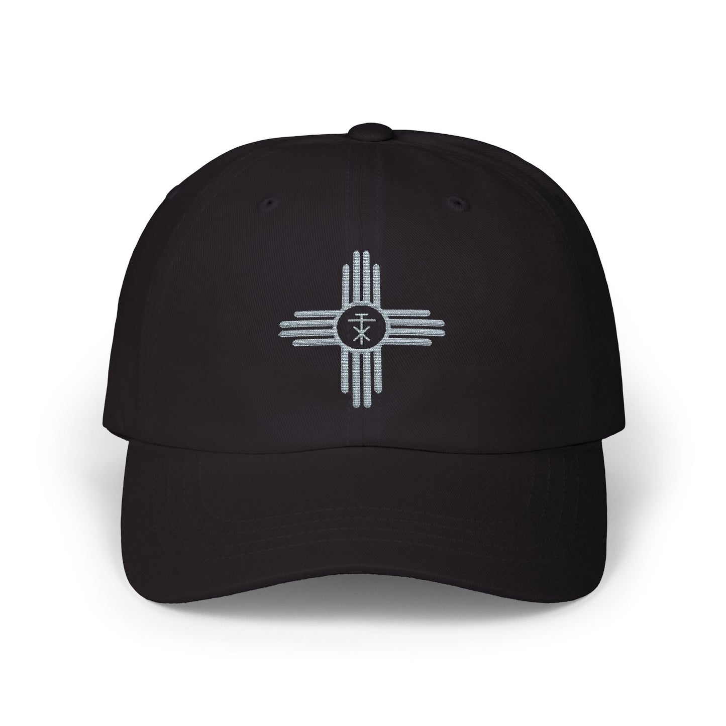 Black Zia Cross Dad Cap