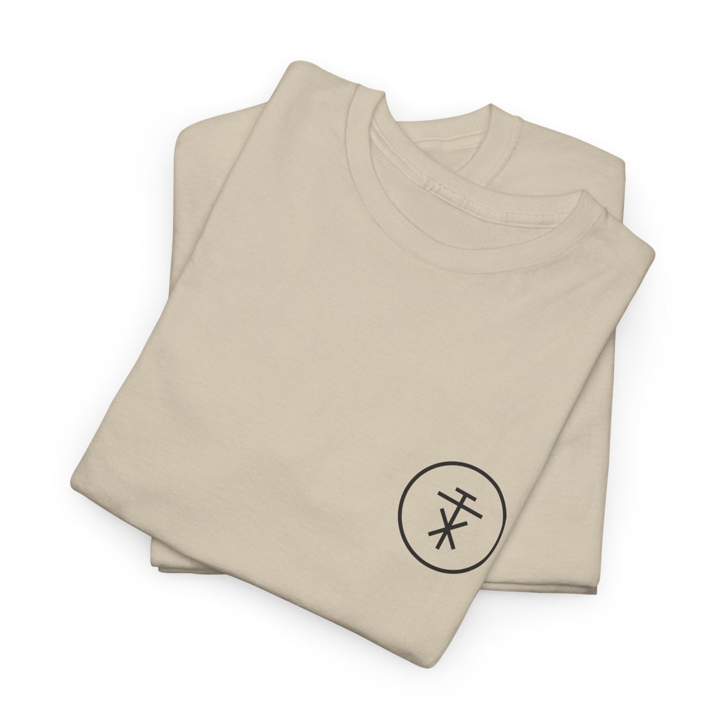 TALAX Emblem Circle Tee – Sand
