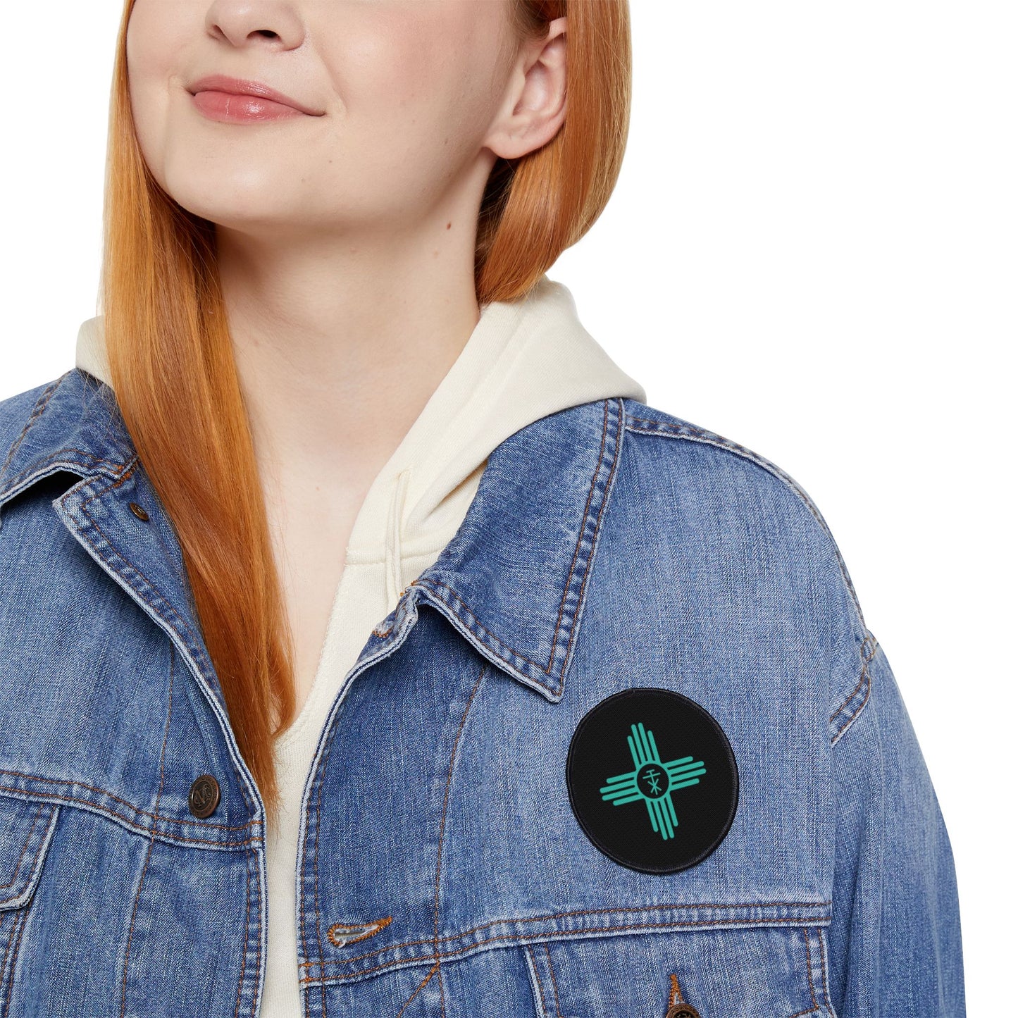 Black Circular Talax Zia Cross Patch