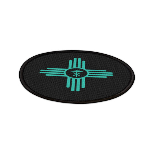 Black Circular Talax Zia Cross Patch